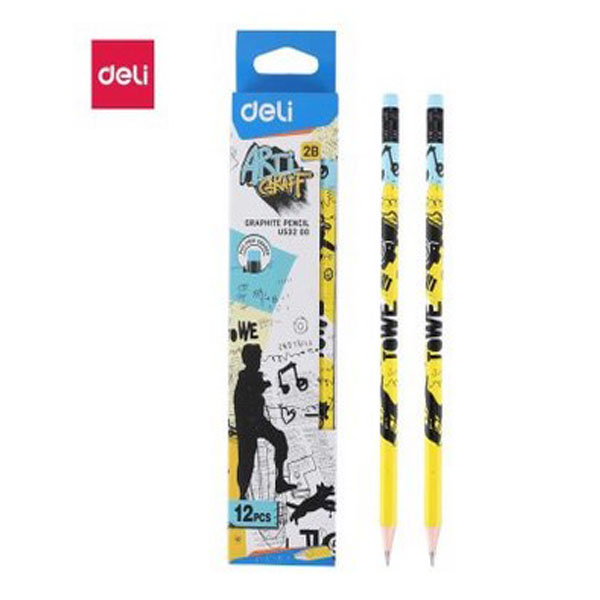 Deli Arti Graft Pencil 53200 - 2B Deli-Arti-Graft-Pencil-53200-2B