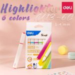 Deli-Highlighter-6-Colors-Set-U13-6C