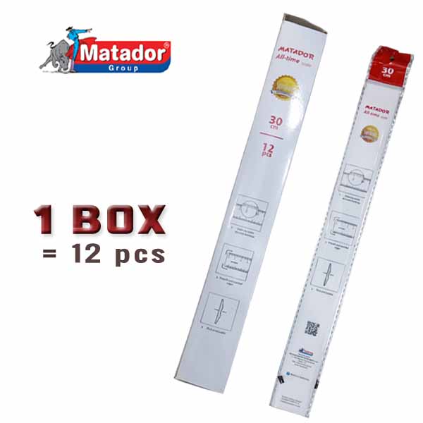 Matador-Transparent-Ruler-12-inch-Pack-of-12-pcs