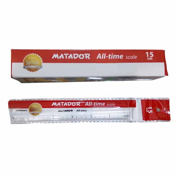 Matador-Transparent-Ruler-6-inch-Pack-of-12-pcs