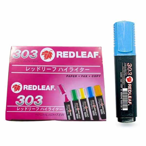 Red-Leaf-Highlighter-Blue-12-pcs-Box