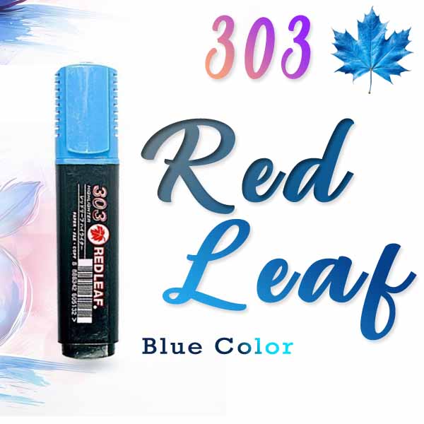 Red-Leaf-Highlighter-Blue-12-pcs-Box