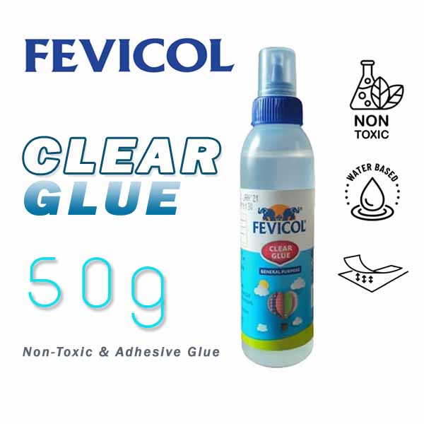 Fevicol-Clear-Glue-Water-Based-50g-Pack-of-10-pcs