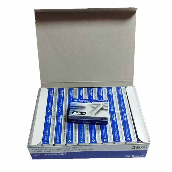Kangaro-Stapler-Pin-24-6-Box-of-20-packets-Original